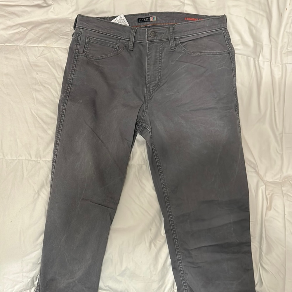 Gray Dockers Pants.